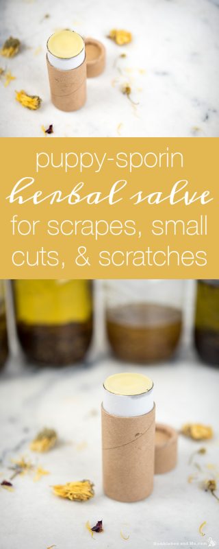 Puppy-Sporin Salve for Scrapes & Scratches