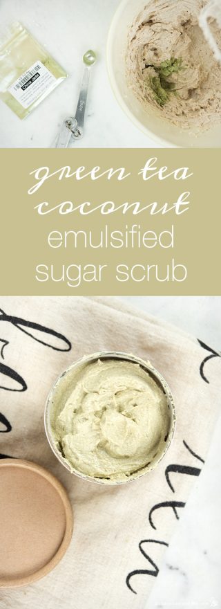 Green Tea Coconut Emulsified Sugar Scrub