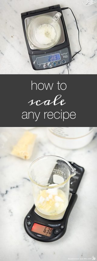 How to Scale Any Recipe