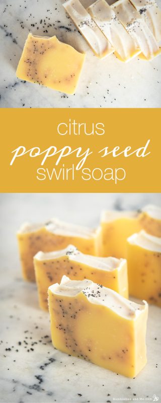 Citrus Poppy Seed Swirl Soap