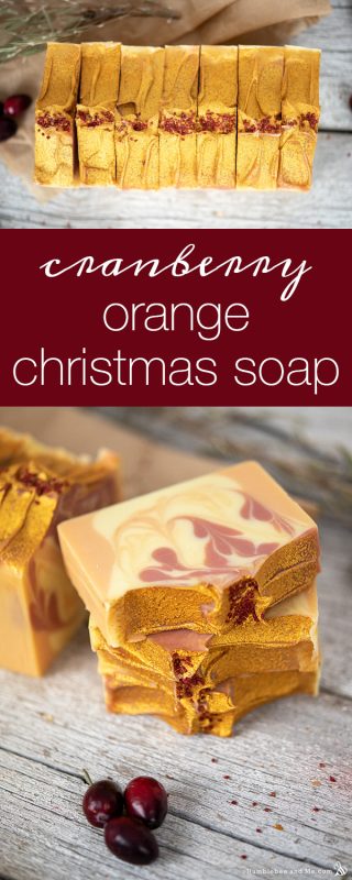 Cranberry Orange Christmas Soap