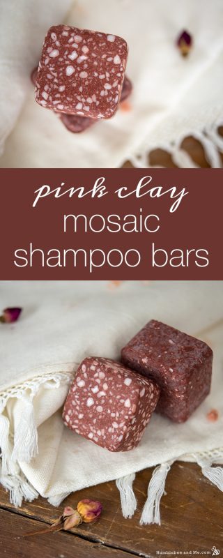 Pink Clay Mosaic Shampoo Bars