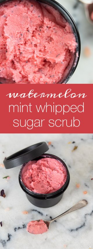 Watermelon Mint Whipped Sugar Scrub
