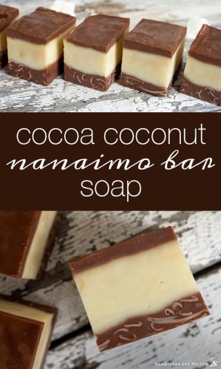 Vegan Cocoa Coconut Nanaimo Bar Soap