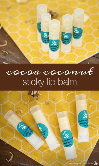 Cocoa Coconut Sticky Lip Balm