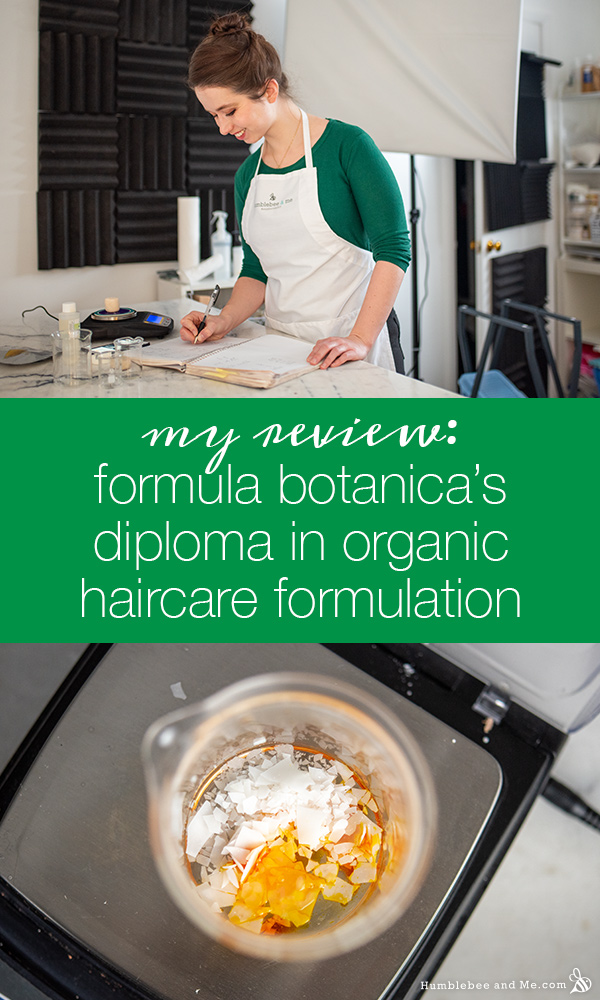 My Formula Botanica Review: Diploma in Organic Haircare Formulation