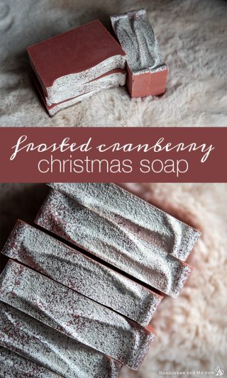 Frosted Cranberry Christmas Soap