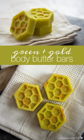 Green & Gold Body Butter Bars