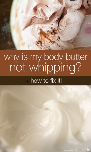 Why is my body butter not whipping?