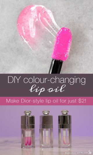 DIY Color Changing Lip Gloss