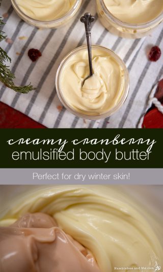 Creamy Cranberry Emulsified Body Butter