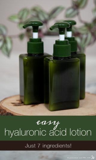 Easy DIY Hyaluronic Acid Lotion