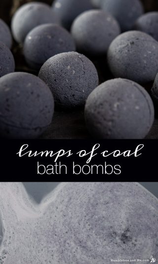 Lumps of Coal Christmas Bath Bombs