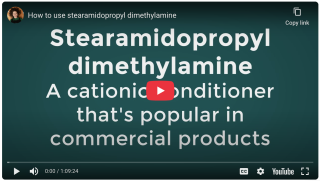 How to use stearamidopropyl dimethylamine