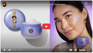 A dewy skin cream