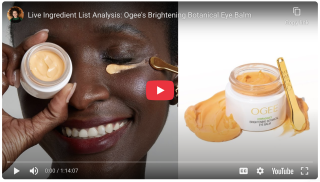 An all-natural brightening eye cream/balm