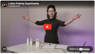A simple lotion + polarity experiment