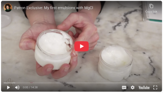My first emulsions with Magnesium Chloride