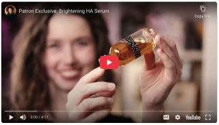 Brightening hyaluronic acid serum