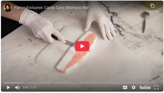 Candy Cane Shampoo Bar