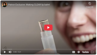 Making clear (!) lip balm