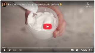 Can you make an emulsion with perfume?